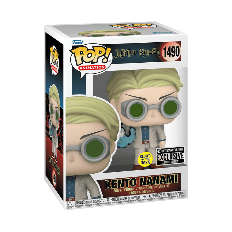 Kento Nanami #1490 glow-in-the-dark Jujutsu Kaisen Funko Pop in original box