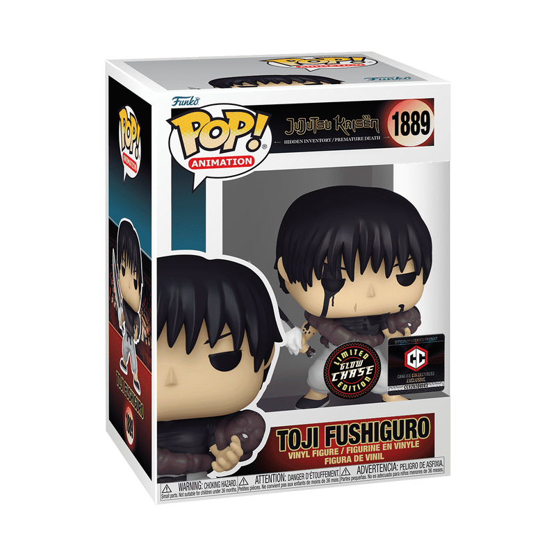 Toji Fushiguro #1889 GITD Chase Funko Pop, included in 5+1 bundle, pre-order