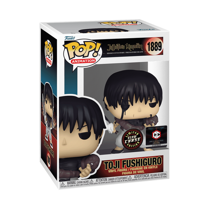 Toji Fushiguro #1889 GITD Chase Funko Pop, included in 5+1 bundle, pre-order