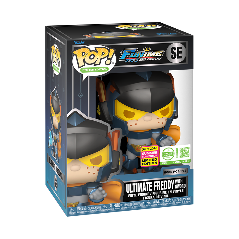 Ultimate Freddy with Sword Special Edition Funko Pop, sealed in hard stack