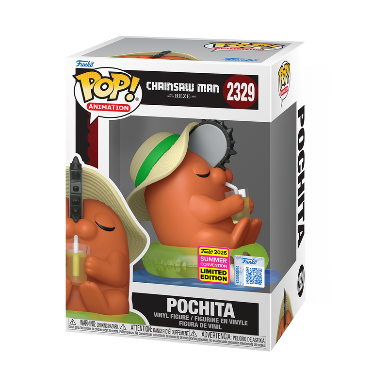 Pochita #2329 SDCC 26 Chainsaw Man Funko Pop in original box