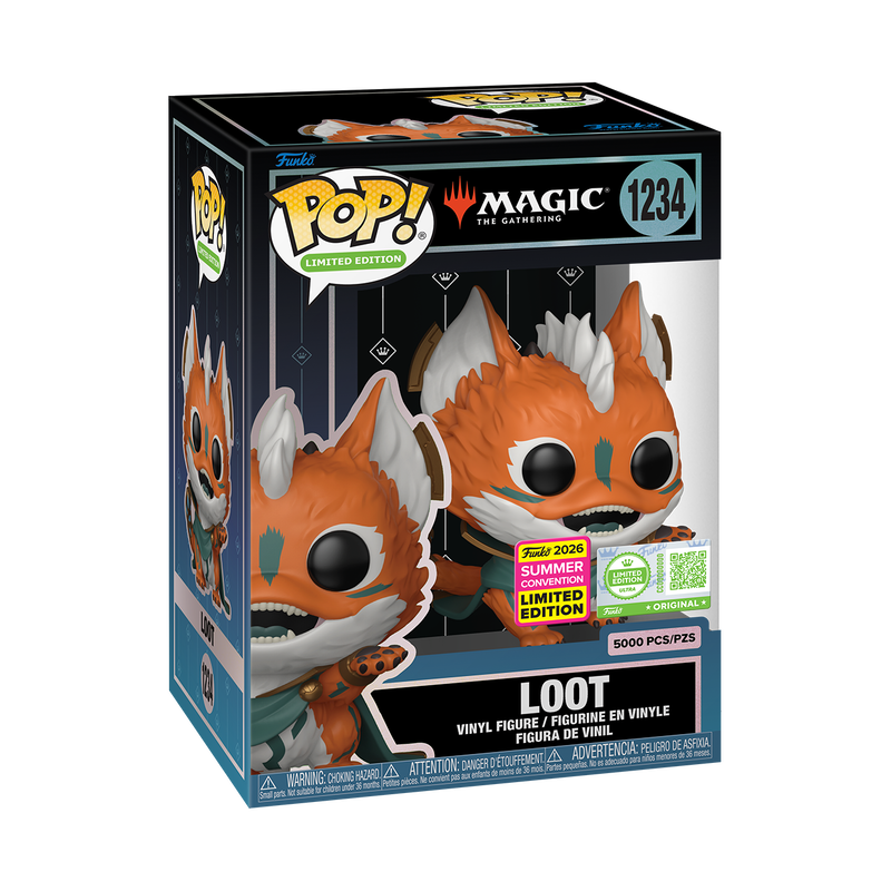 Loot #1234 SDCC 26 Magic: The Gathering Funko Pop, sealed in hard stack