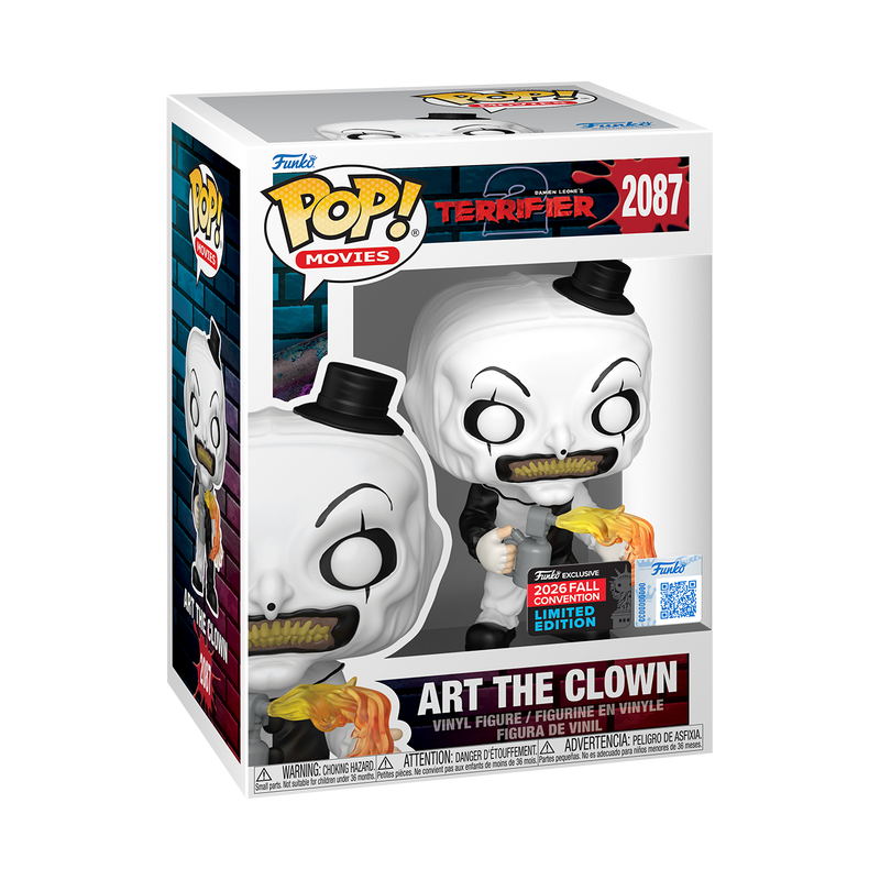 Art the Clown #2087 NYCC 2026 Terrifier Funko Pop in original box
