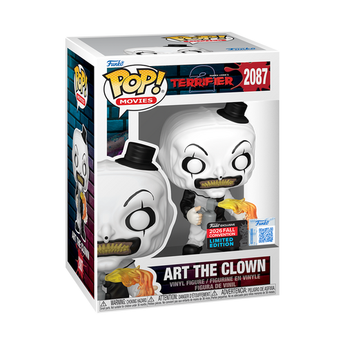 Art the Clown #2087 NYCC 2026 Terrifier Funko Pop in original box