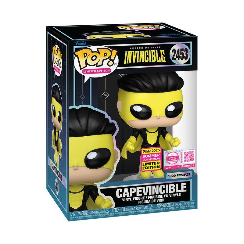Capevincible #2453 Invincible Funko Pop, sealed in hard stack