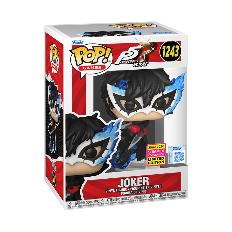 Joker Leaping #1243 SDCC 26 Persona Funko Pop in original box