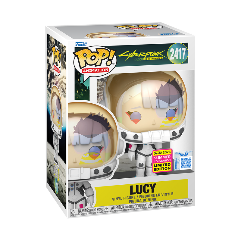 Lucy #2417 SDCC 26 Cyberpunk Edgerunners Funko Pop in original box
